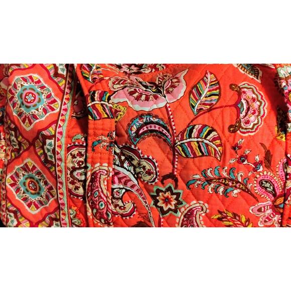 Vera Bradley Large Duffel In Call Me Coral - Picture 3 of 6